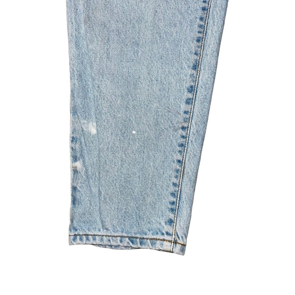 Vintage Levis Tapered Leg Jeans Mens 34 28 Well Worn Light Wash Made USA - Picture 5 of 10